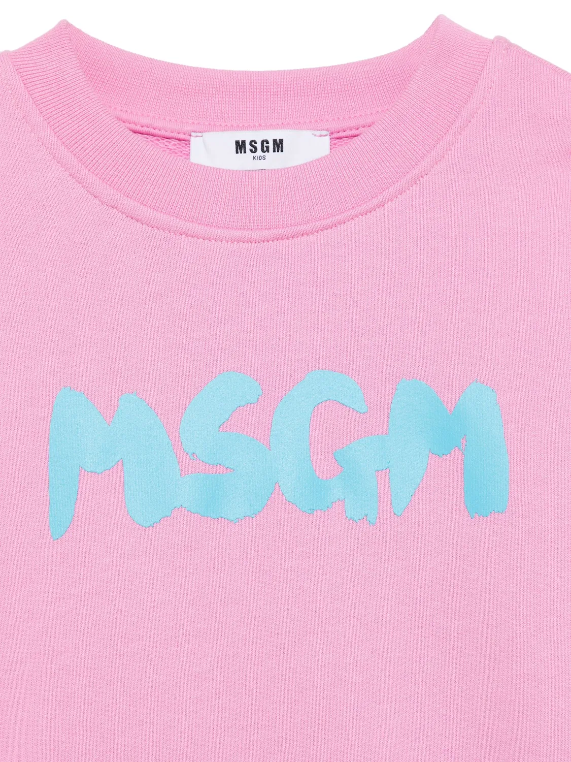 MSGM Худи из 100% хлопка розового цвета — фото 3
