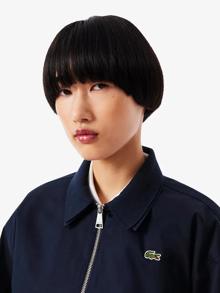 Жакет LACOSTE Relaxed Fit Gabardine, Navy — фото 2