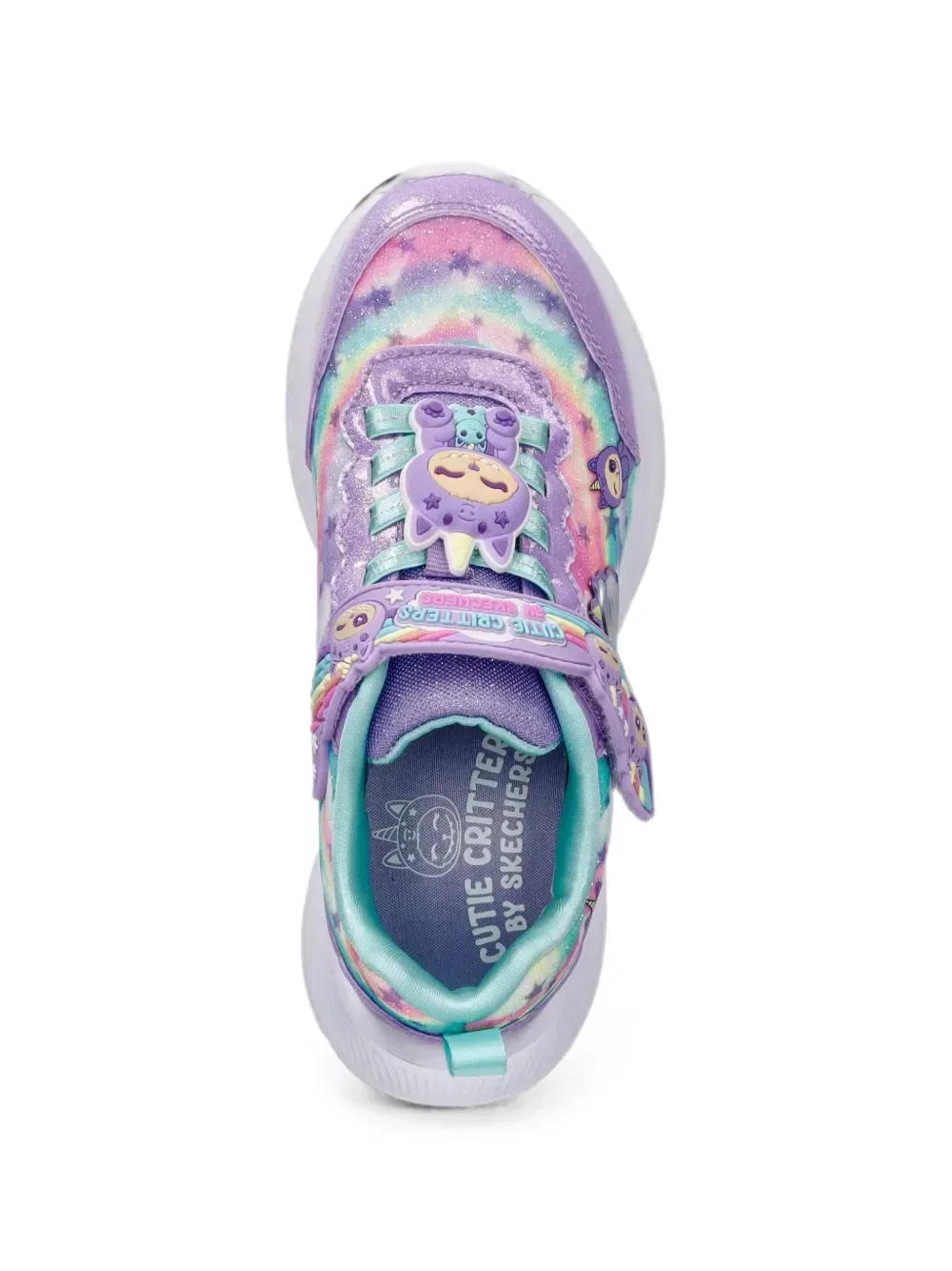Милые кроссовки Critters Skechers, фиолетовый — фото 4