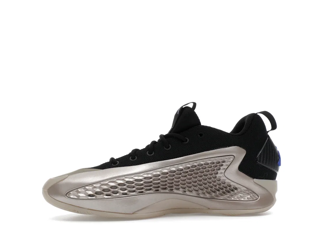 Детские кроссовки для мальчиков с перфорацией Adidas AE 1 Low, Champagne Metallic/Core Black/Lucid Blue — фото 3