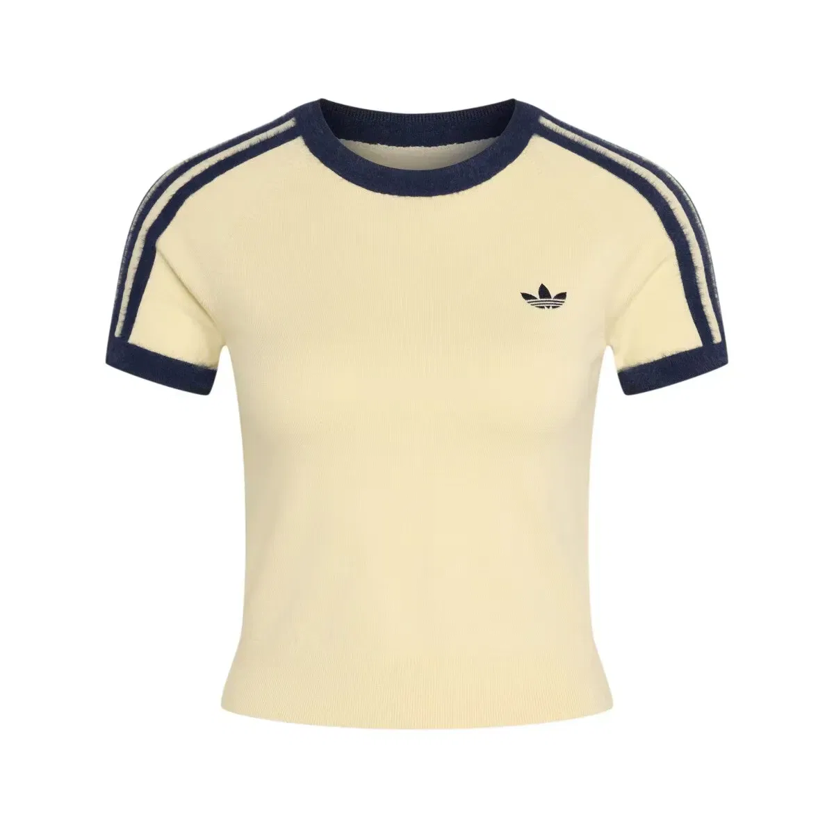 Женская футболка с принтом Knitted adidas, Цвет Amarillo
