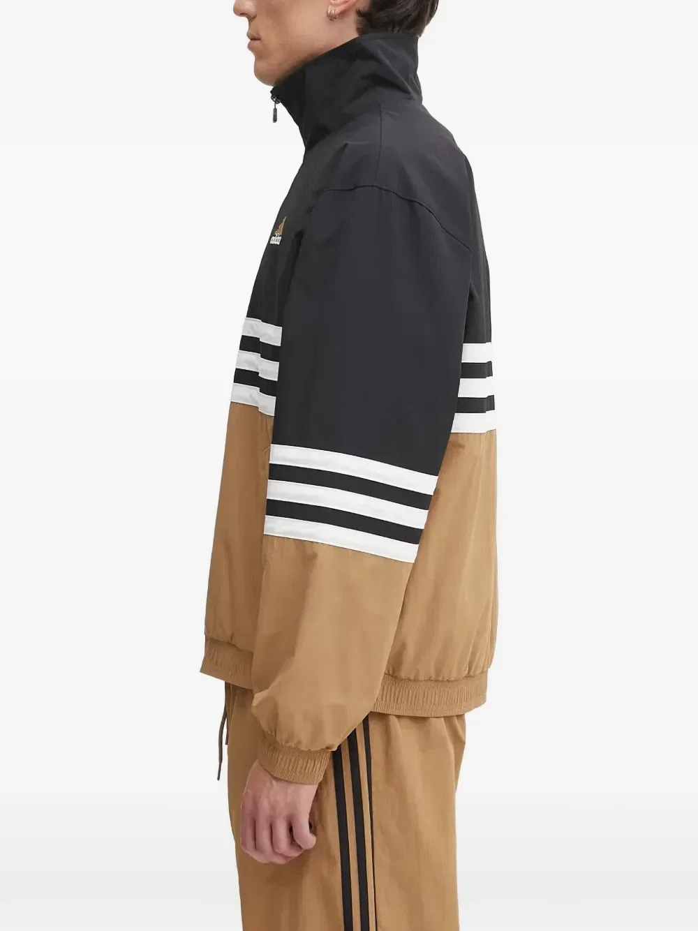 Куртка с полосатыми вставками Adidas, черный — фото 2