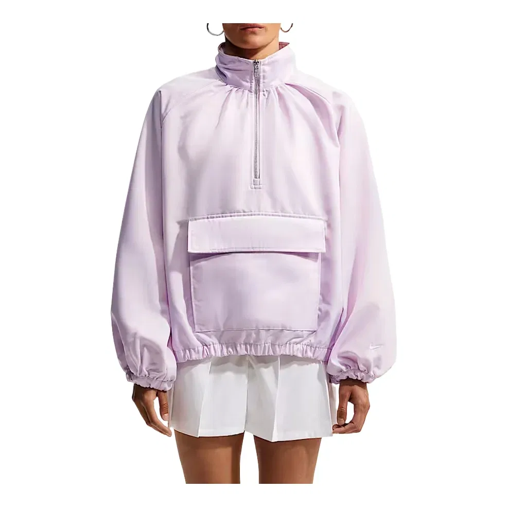 Женская куртка Sportswear Satin 1/4-Zip Anorak 'Bleached Lilac' Nike, Bleached Lilac
