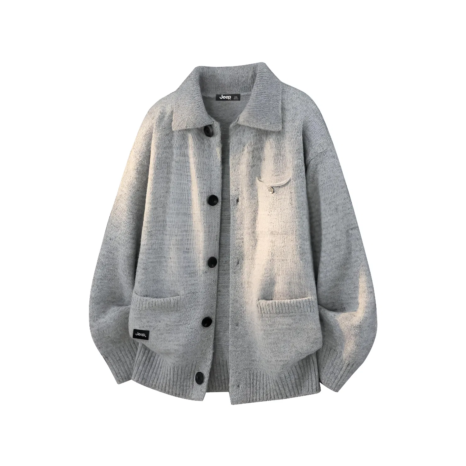 Детский свитер с отложным воротником Jeep Leisure Collection, Light Gray