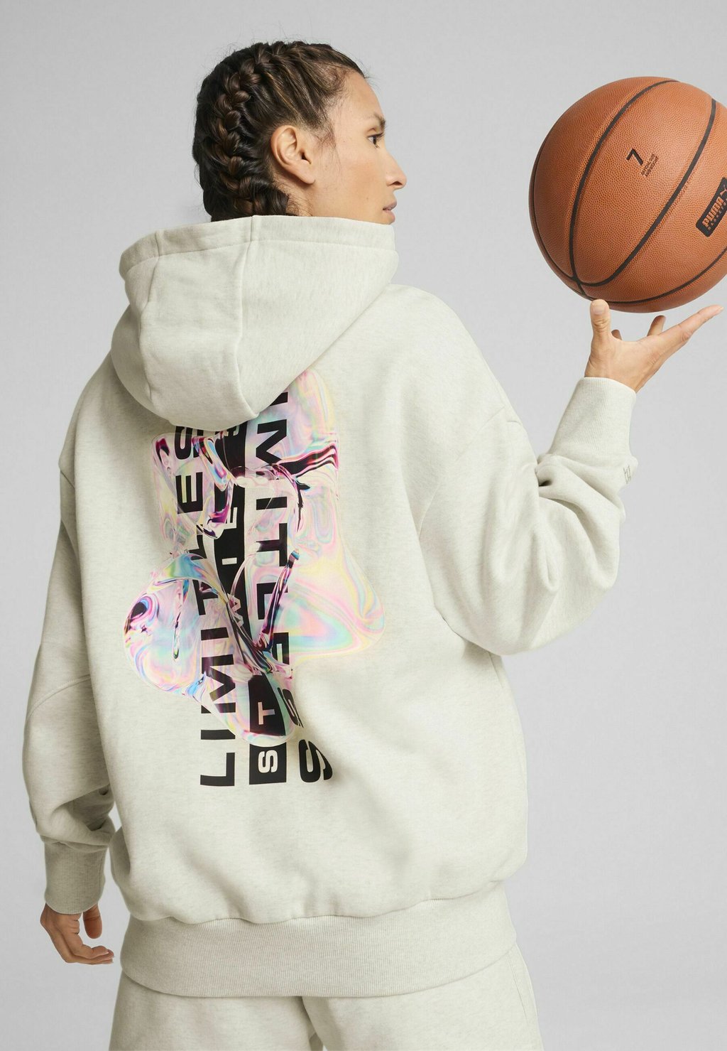 

Толстовка с капюшоном STEWIE PRISM BASKETBALL Puma, серый