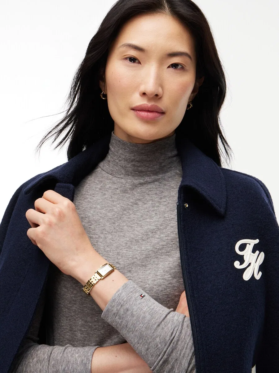 Топ TOMMY HILFIGER серого цвета — фото 3
