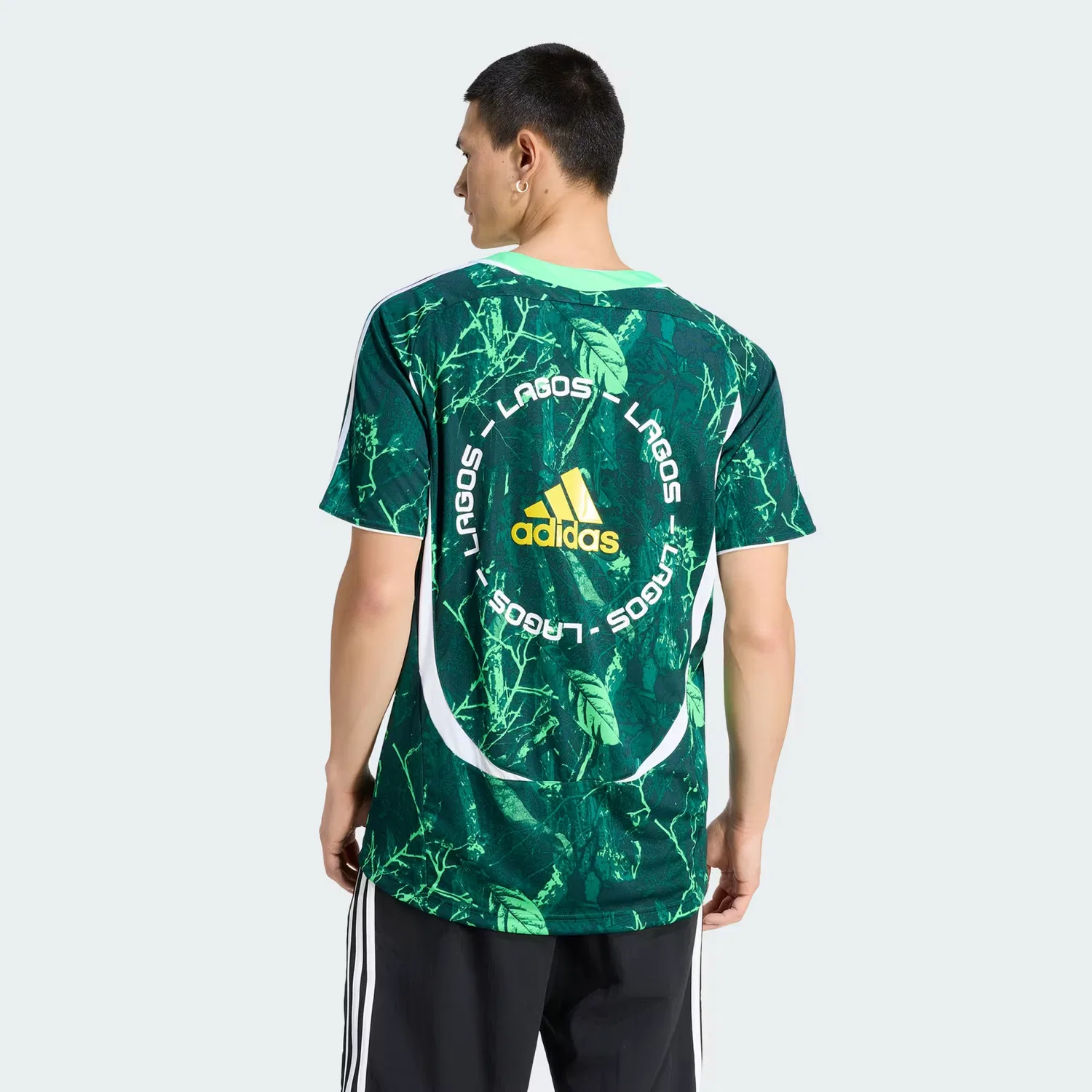 Мужское джерси с графичным принтом Lagos Adidas Originals, зеленый — фото 2