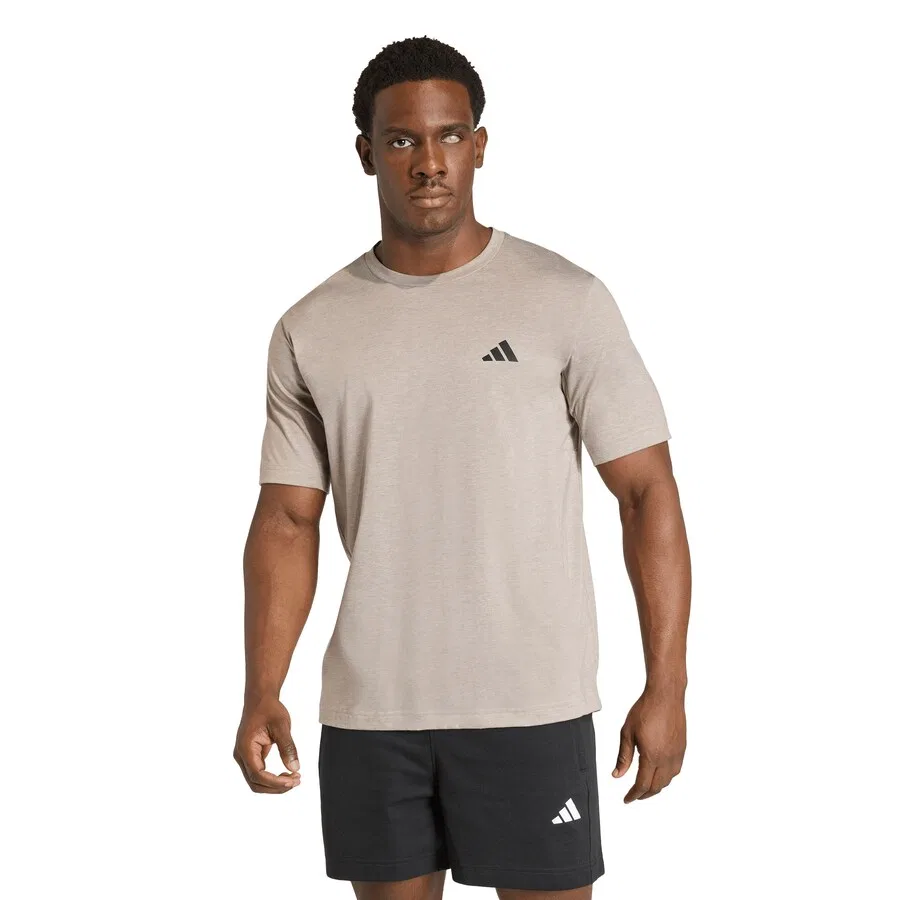 Футболка ADIDAS PERFORMANCE Performance Shirt 'WE' серо-бежевого цвета — фото 2