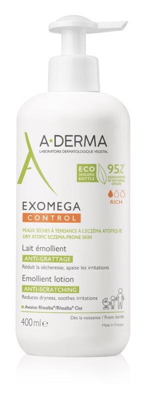 

Молочко для тела против раздражения и зуда кожи A-Derma Exomega Control