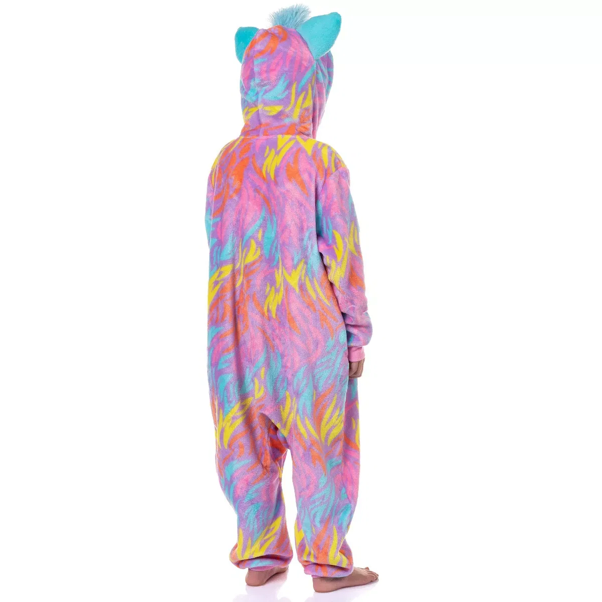 Детский комбинезон-кигуруми с принтом Furby Tie Dye INTIMO, Multicolored — фото 4