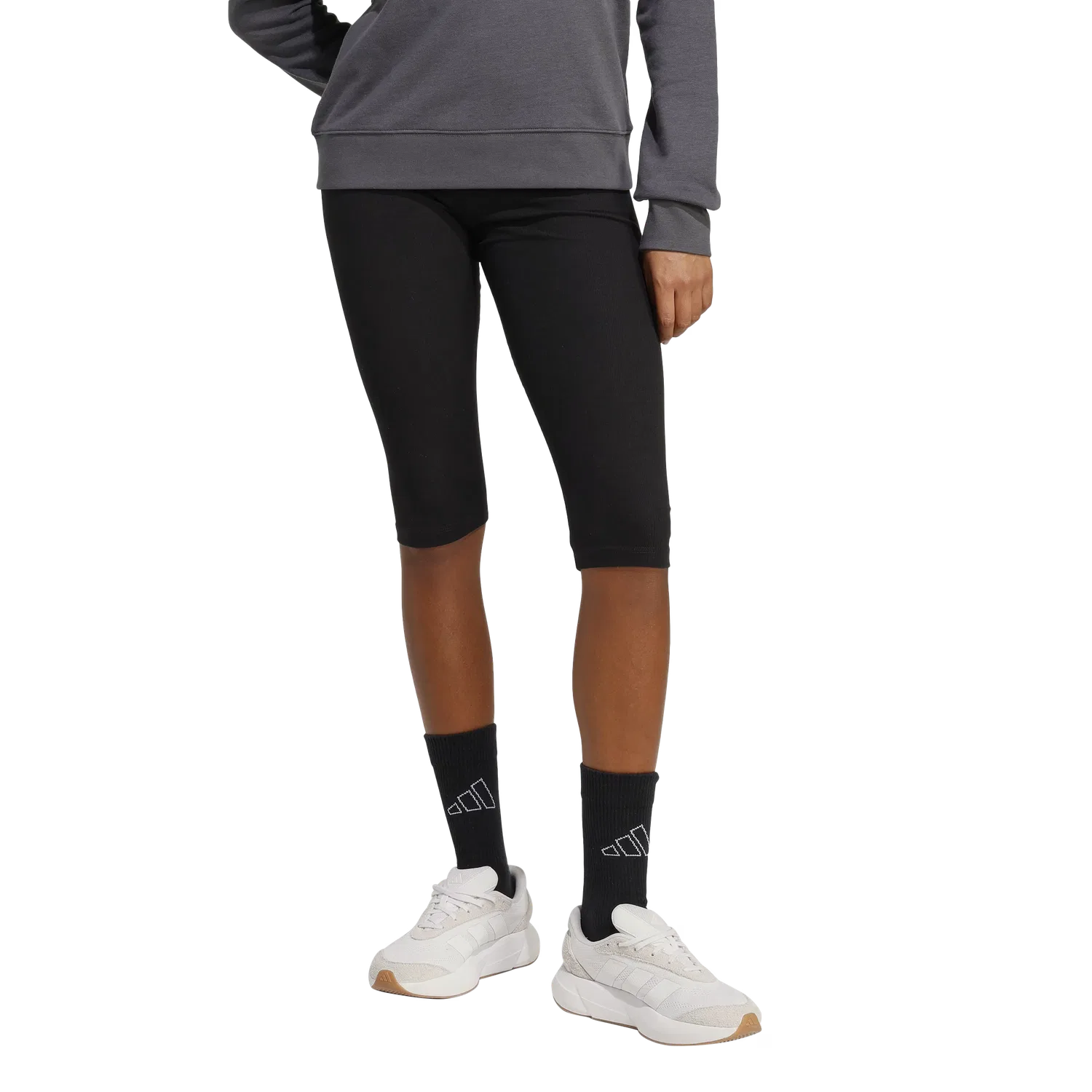 Женские леггинсы с 3/4 длиной Adidas, черный — фото 2