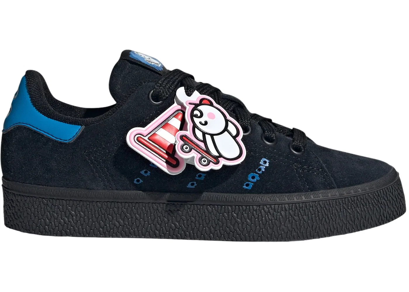 Детские кроссовки lifestyle с принтом Adidas Stan Smith CS Adidas, Core Black Bright Blue Cloud White
