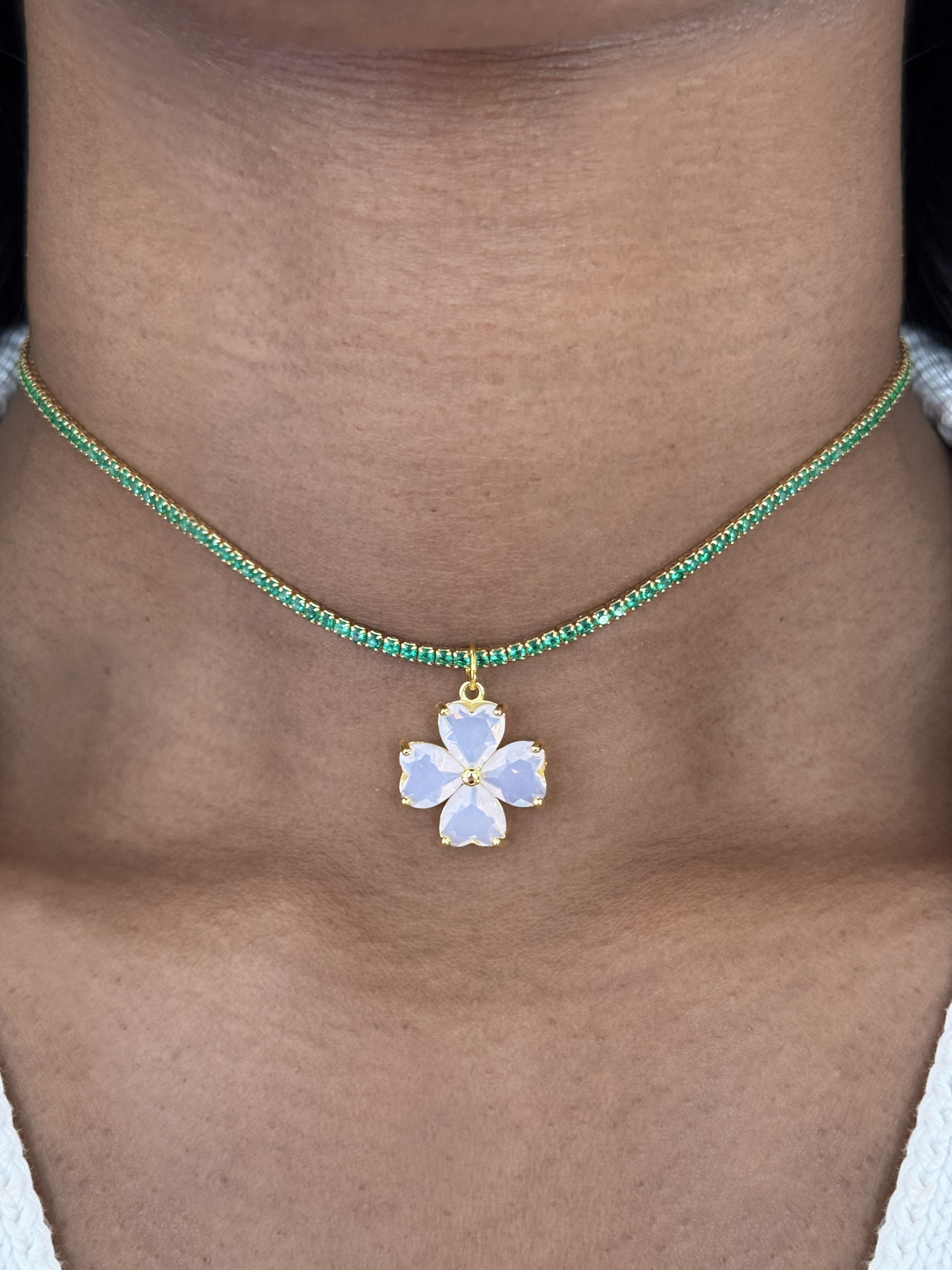 Колье Winx Club X Gadget4entertainment Flora Choker, позолоченное серебро — фото 2