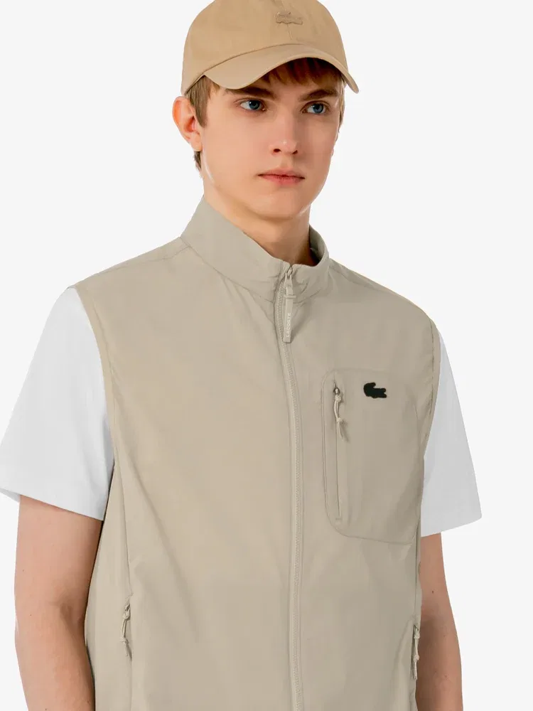 Жилет премиум тренировочный LACOSTE, Beige — фото 2