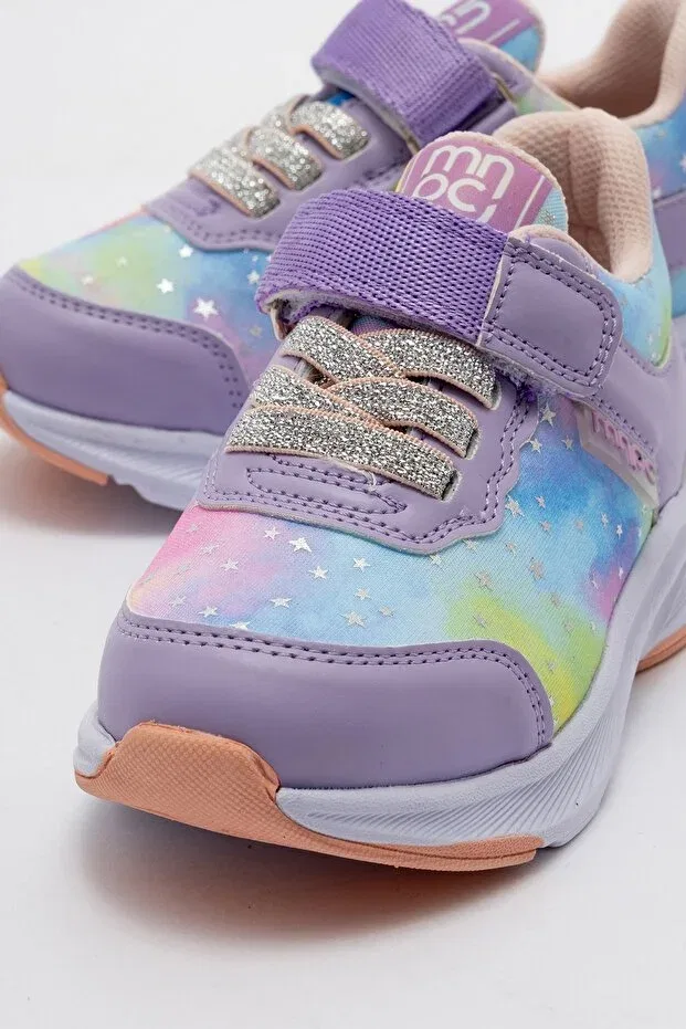 Детские спортивные туфли для девочек с ортопедической подошвой Mnpc, Lilac — фото 4