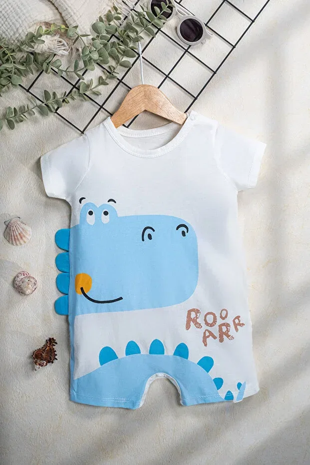 Детский комбинезон с принтом Rocha Baby, Blue — фото 4