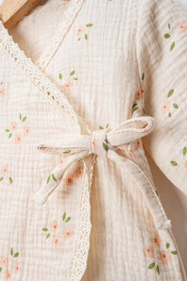 Детский комплект из органического хлопка Petite Furyatex, Cream Floral — фото 4
