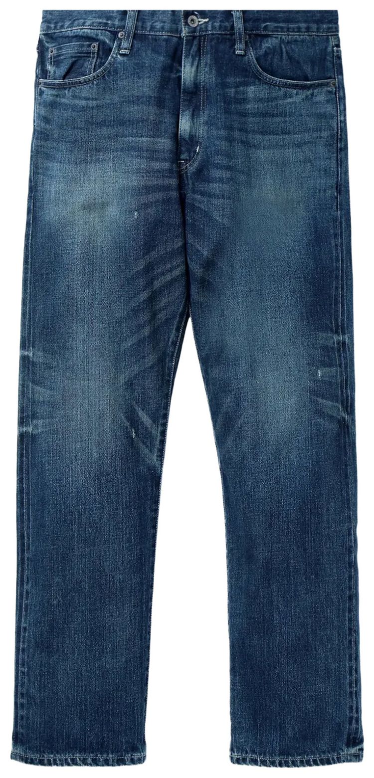 

Neighborhood Джинсы средней длины из выстиранного денима цвета индиго