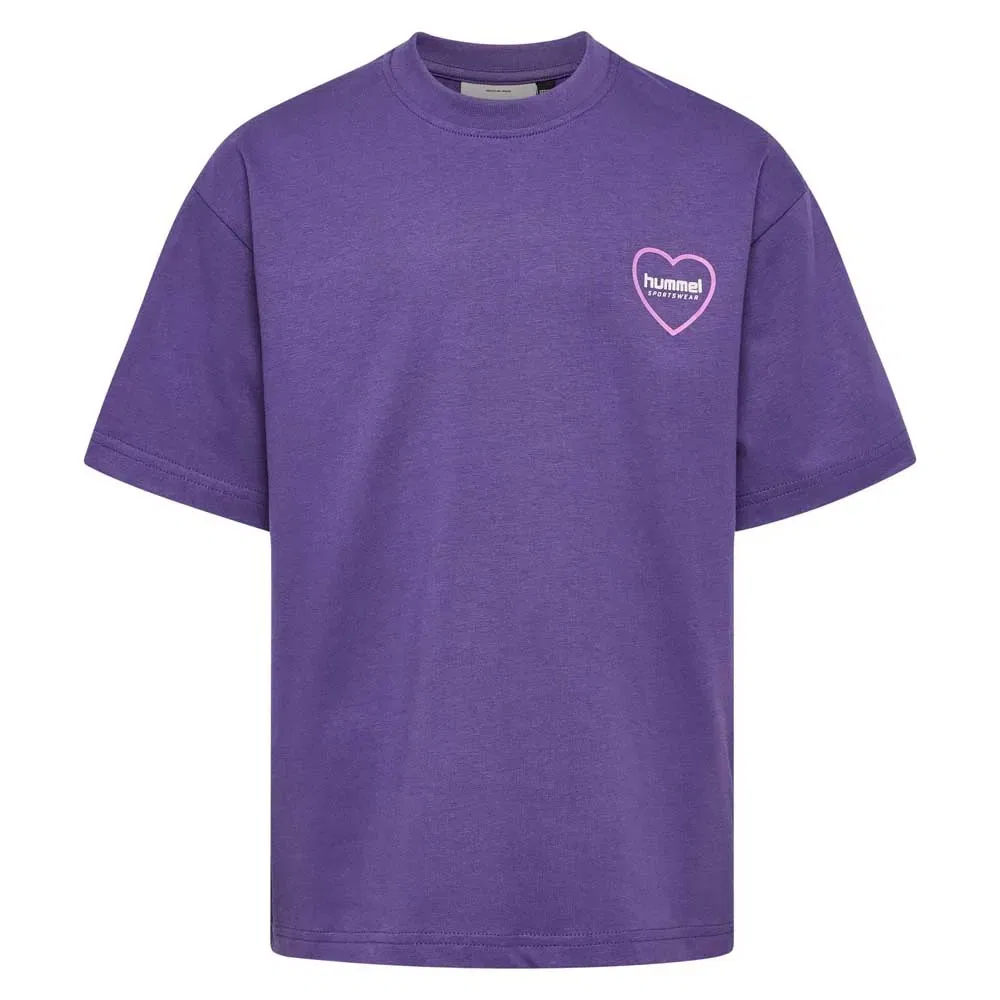 Футболка с коротким рукавом Loose Heartfield Hummel, фиолетовый