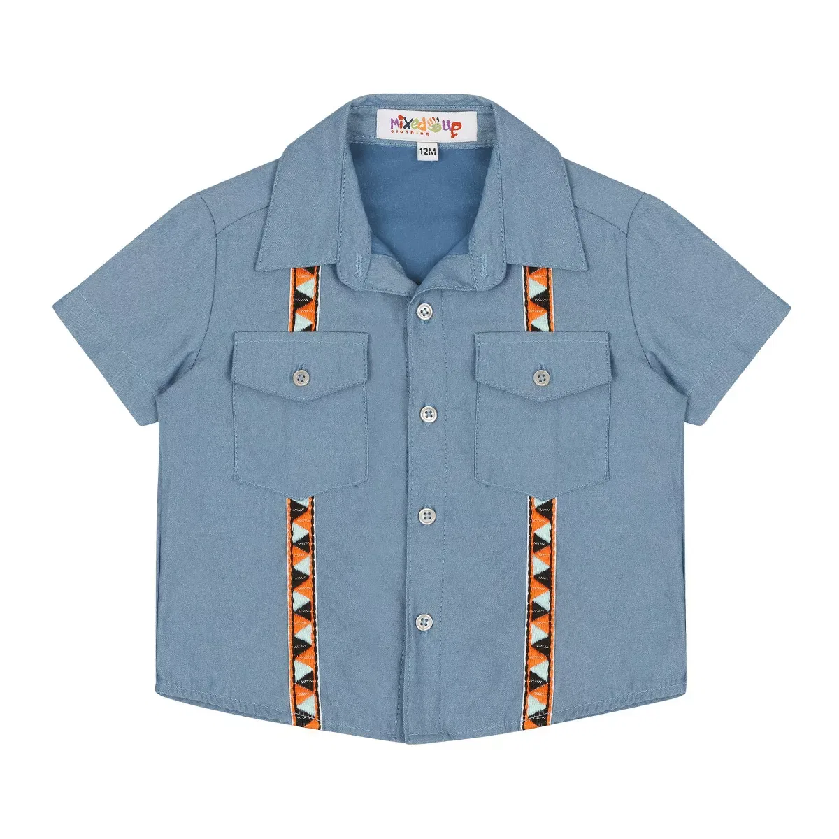 Детское хлопковое комбинезон Mixed Up Clothing, Light Blue