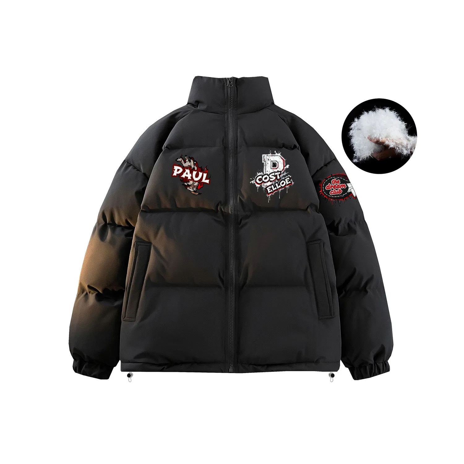 Детский пуховик Unisex Black Down Jacket Paul Costelloe
