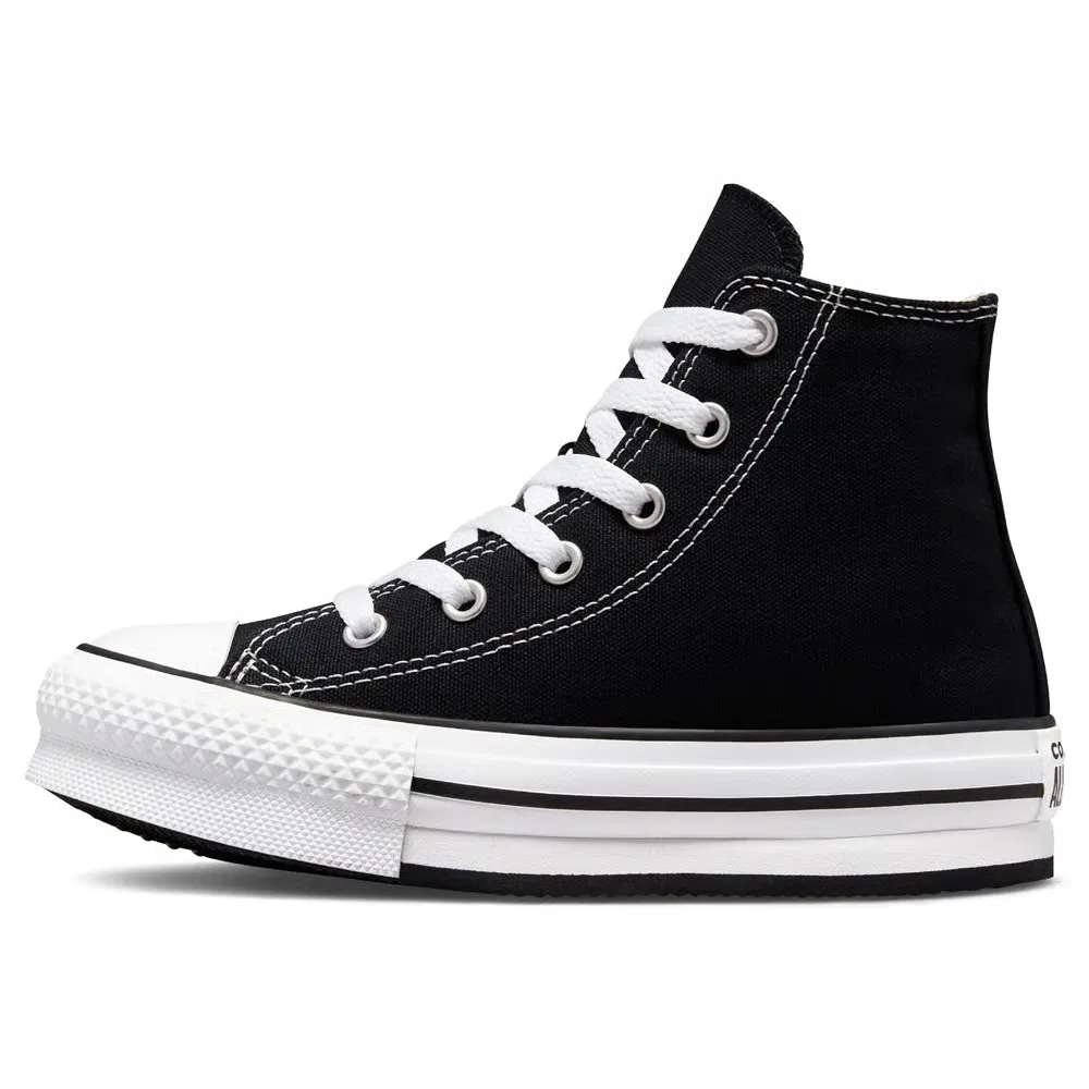 Детские высокие кеды Chuck Taylor All Star Lift Converse, Black/White — фото 3