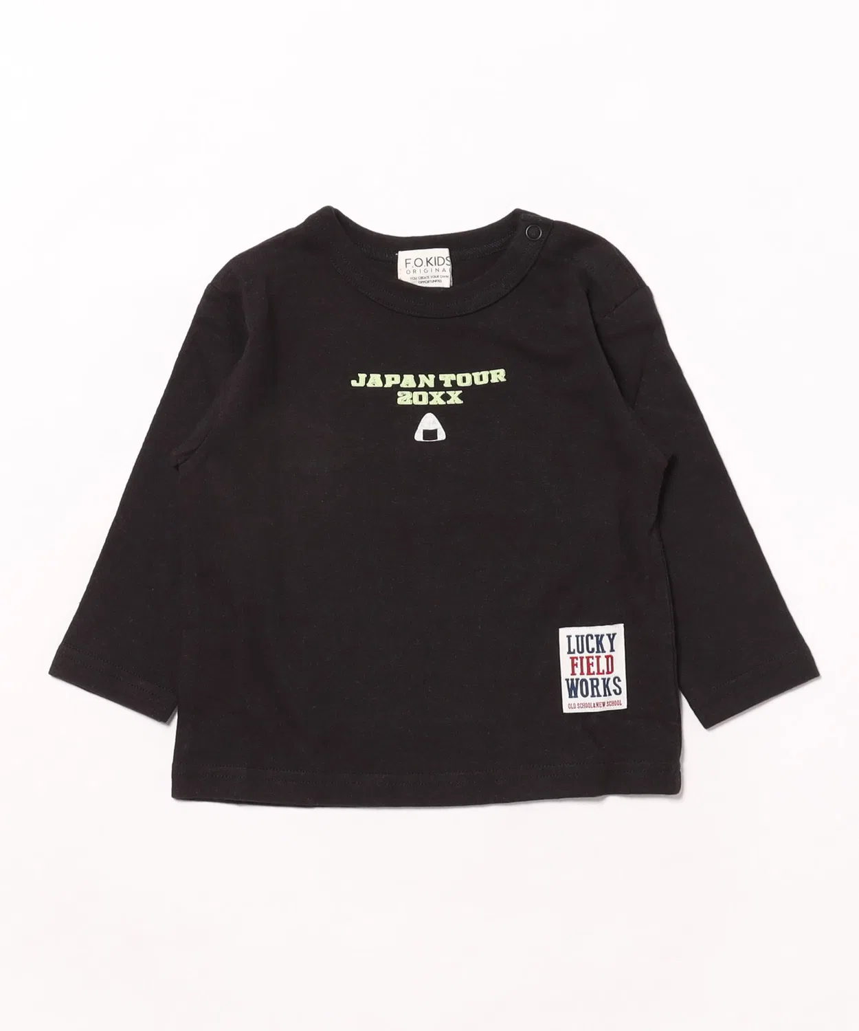 Детская футболка с японским принтом, модель JAPAN Motif 3 F.O.KIDS, Black