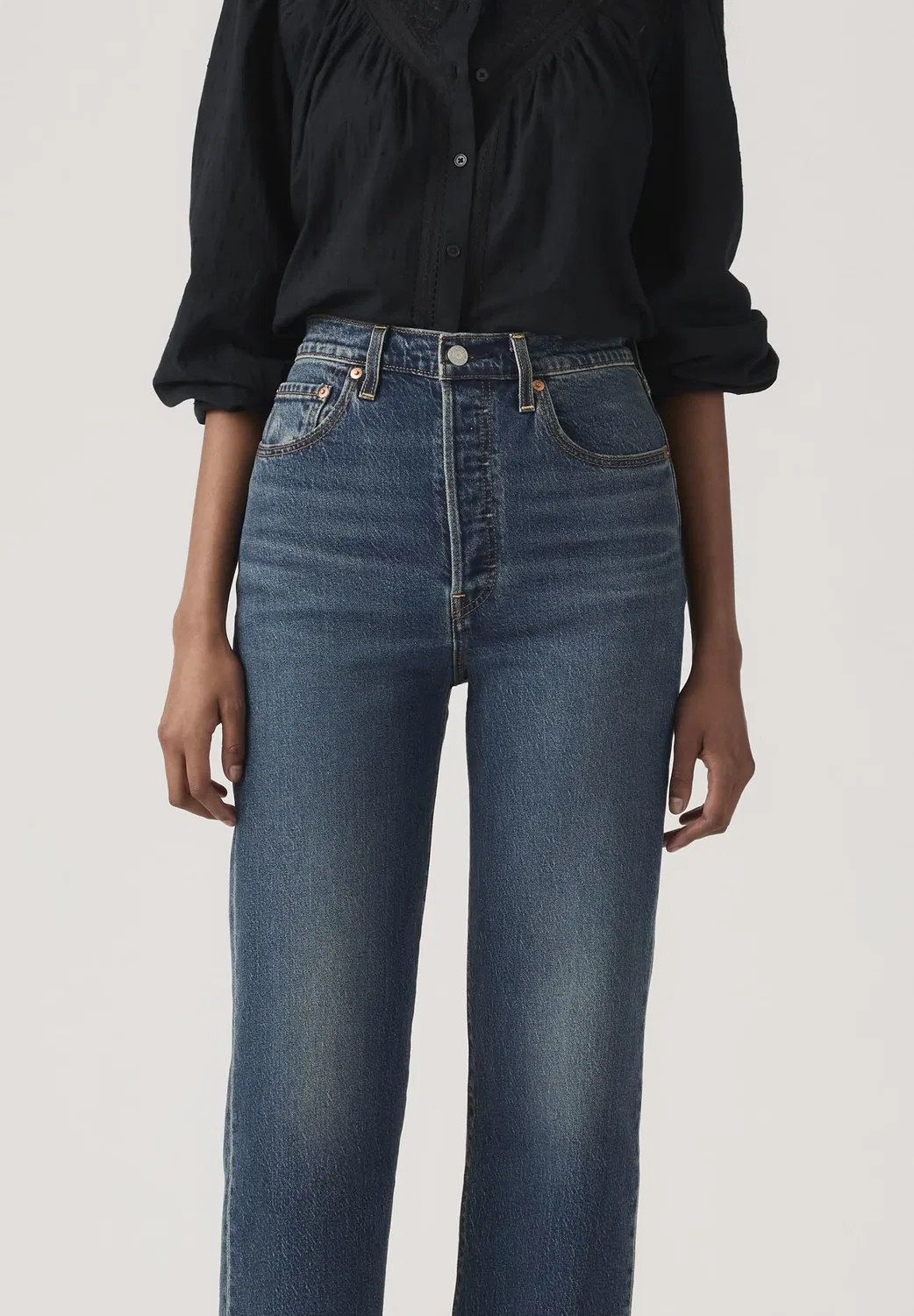Женские джинсы прямого кроя Ribcage Straight Ankle Levi's, Analyze This Ltw — фото 4