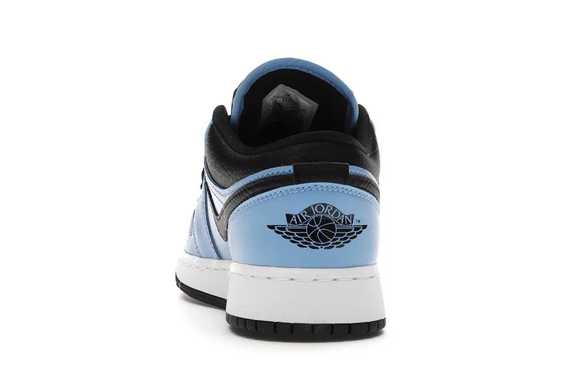 Детские кроссовки Lifestyle с принтом Jordan 1 Low University Blue Black, University Blue/Black-White — фото 4