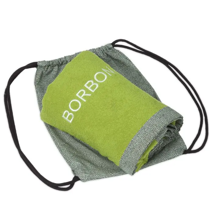 

Пляжное полотенце с сумкой Borbonese Mykonos In Sponge 100×180, зеленый