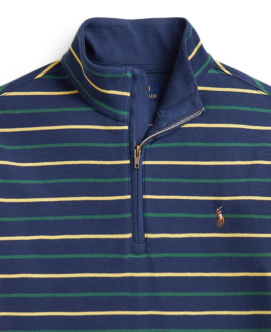 Свитшот с воротником-стойкой, длинным рукавом, с принтом Polo Ralph Lauren, Rustic Navy Multi — фото 3