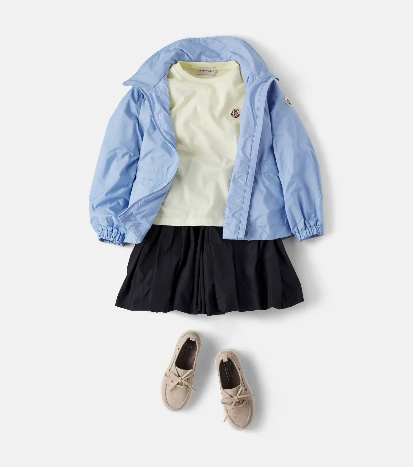 Легкая куртка с молнией Eduarda Moncler Enfant, синий — фото 2