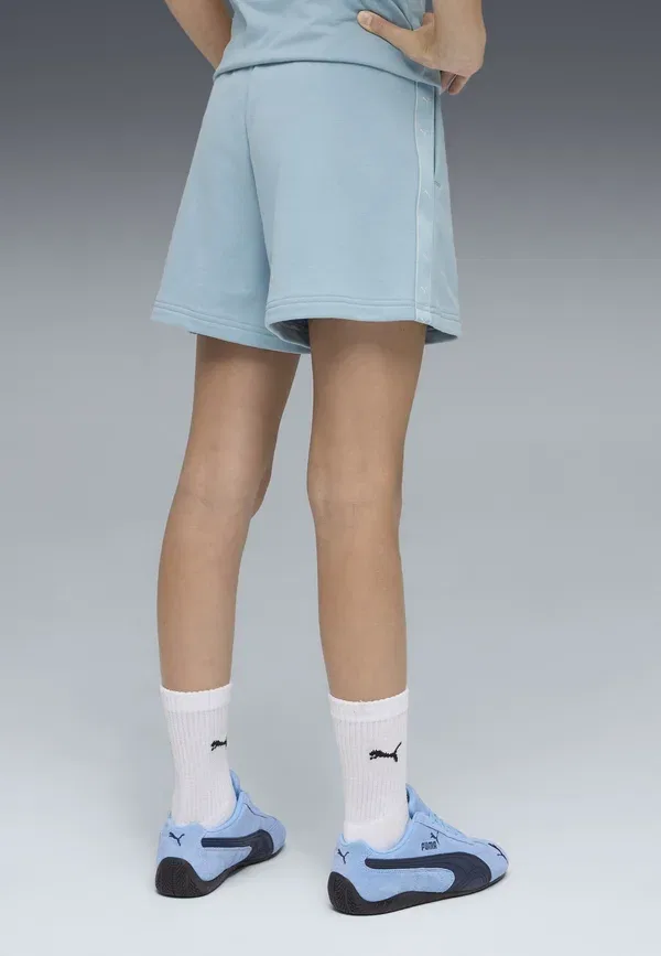 Шорты из хлопка Essentials Tape High-waist Puma, Seafoam — фото 3