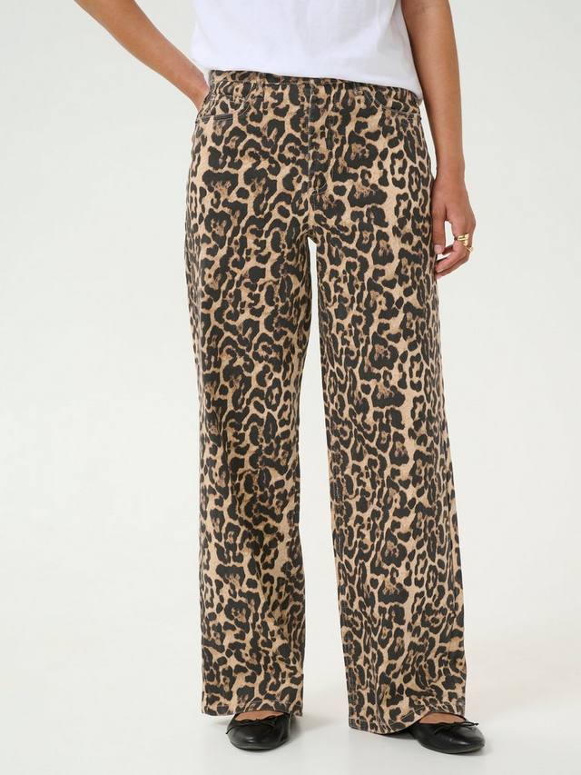 

Широкие джинсы leonora с леопардовым принтом KAFFE, цвет Leopard Print