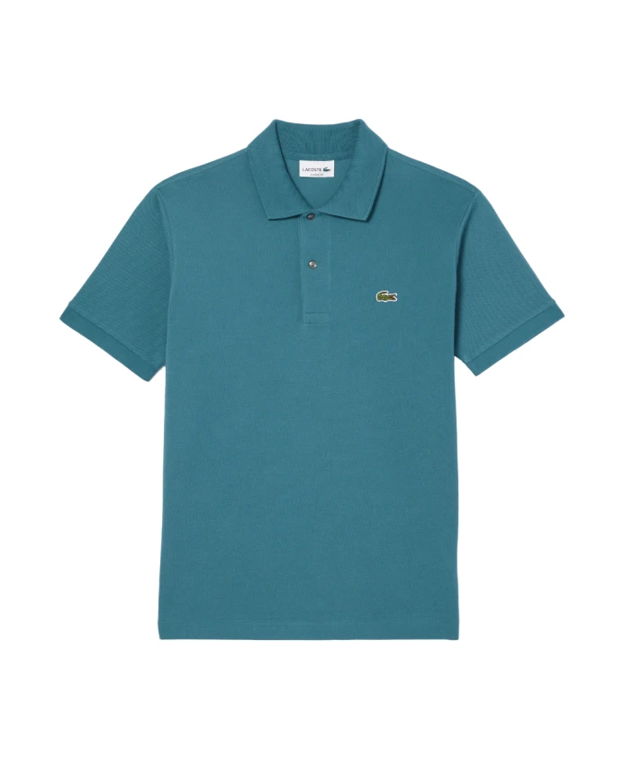 

Классическая рубашка-поло из хлопкового пике Lacoste, синий