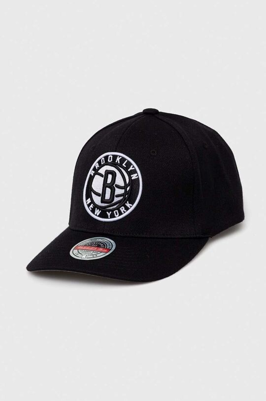 

Шапка с козырьком с добавлением хлопка Brooklyn Nets Mitchell&Ness, черный