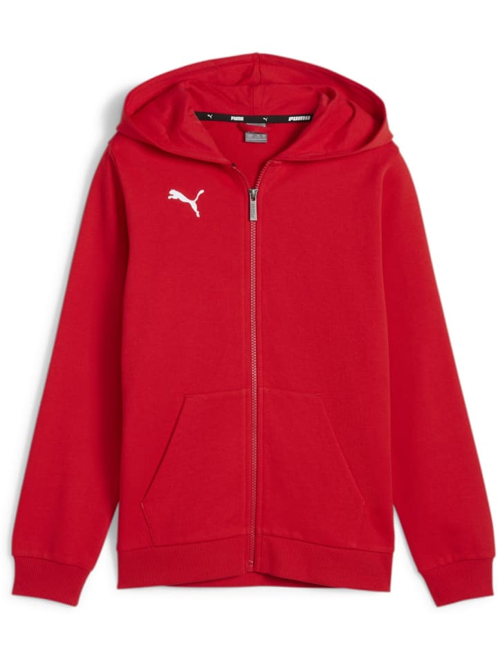 

Толстовка с капюшоном "TeamGoal CasuaLongsleeve Hooded Jacket Jr" красного цвета Puma