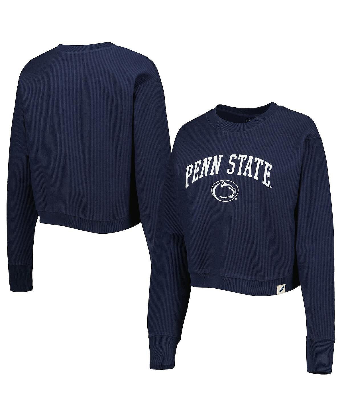 

Женский темно-синий свитшот Penn State Nittany Lions Classic Campus Corded Timber League Collegiate Wear, темно-синий