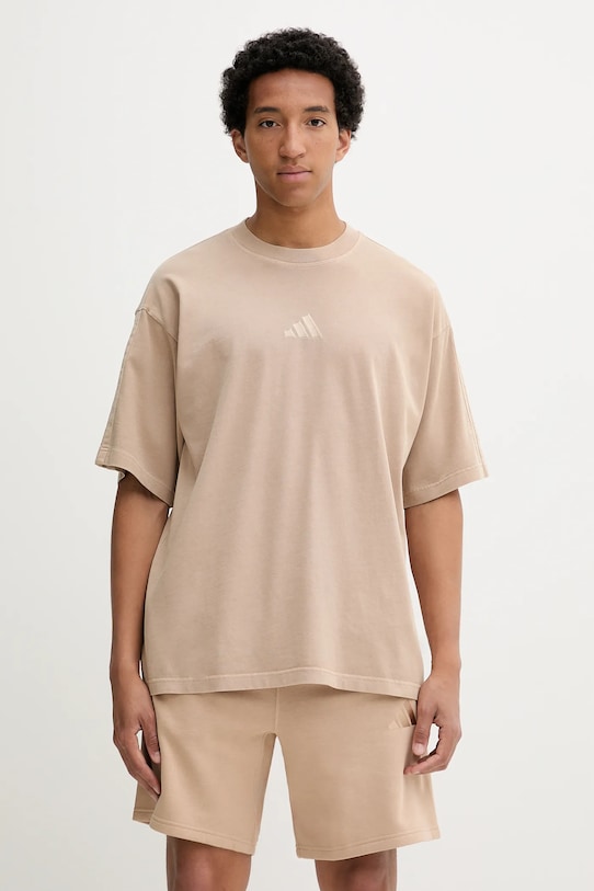 

Футболка хлопковая ALL SZN Adidas, бежевый