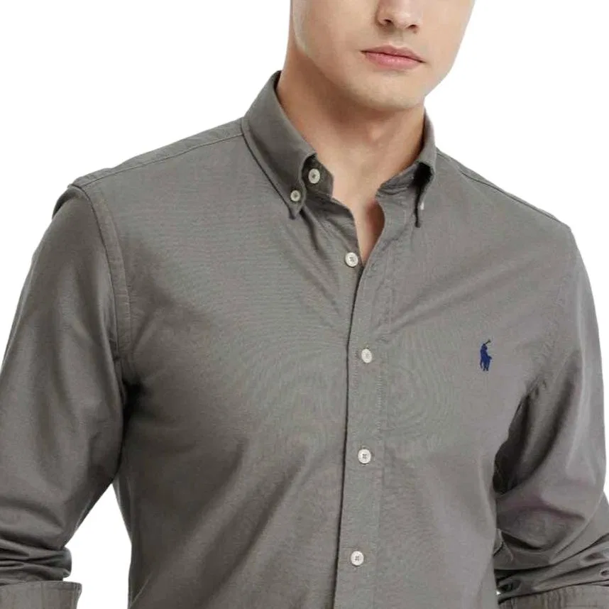 Рубашка Classic Version мужская Polo Ralph Lauren, Gray — фото 3