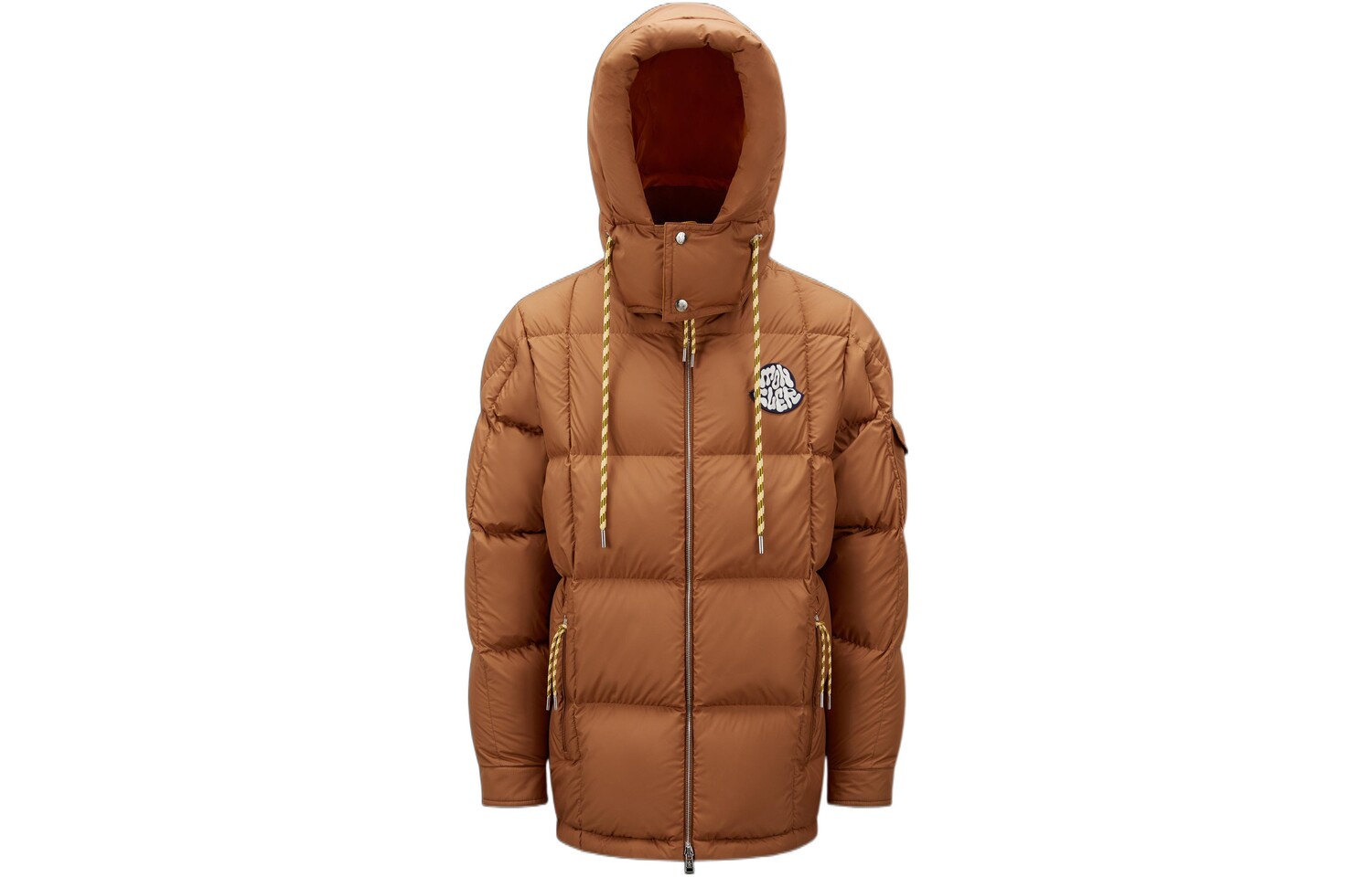 

Пуховик мужской коричневый Moncler