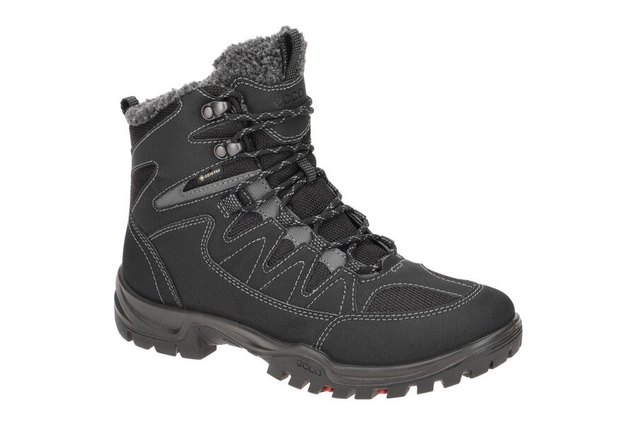 Ботинки ecco Xpedition черные Gore-Tex женские 811173