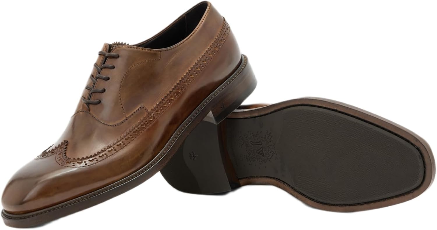 Мужские оксфорды John Varvatos Harrison Wingtip, Dark Ghurka — фото 4