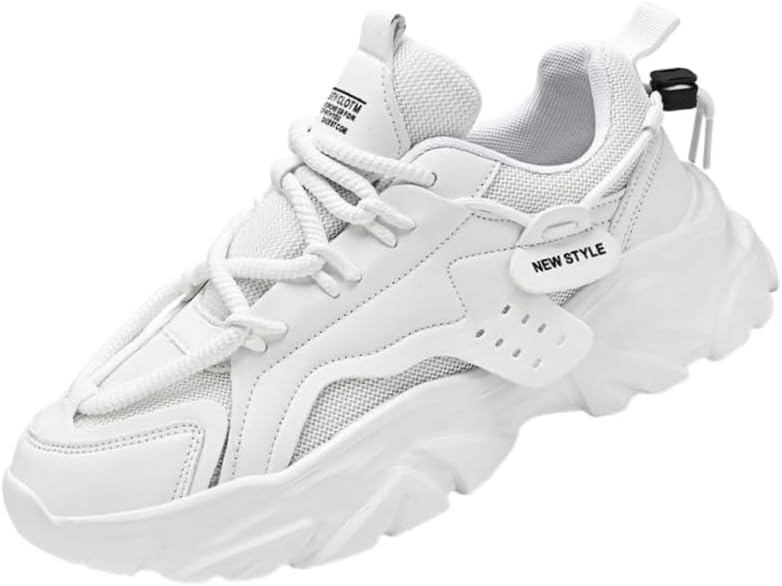 

Мужские спортивные кроссовки с толстой подошвой- повседневные и стильные, противоскользящие и прочные, подходят для бега и активного отдыха на улице Fusecottc, белый