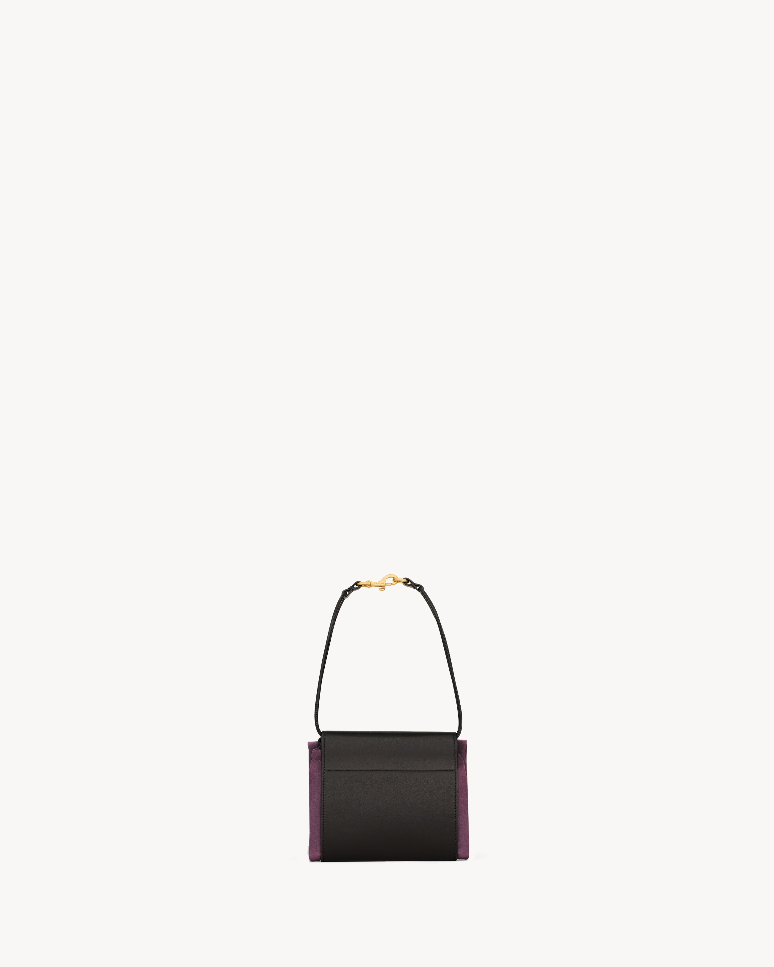 Складной клатч FOULARD из шелкового сатина и кожи SAINT LAURENT, фиолетовый — фото 3
