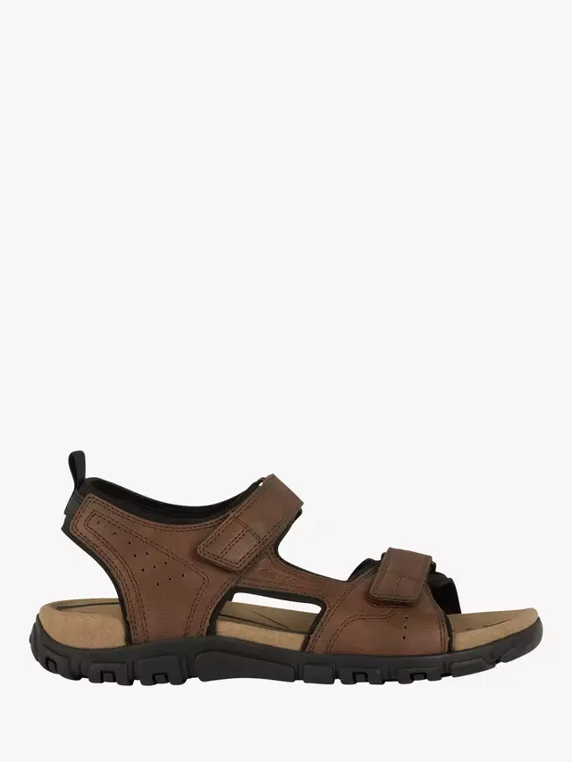 Сандалии Strada с двойным ремешком Geox, Brown