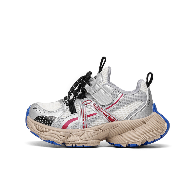 

Explorer 20 Slip Resistant Abrasion Resistant низкие повседневные кроссовки для детей Jeep, серебро