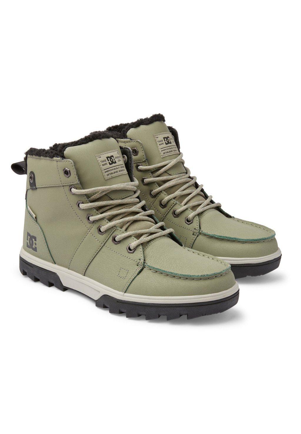 

Ботильоны на шнуровке WOODLAND DC Shoes, зеленый