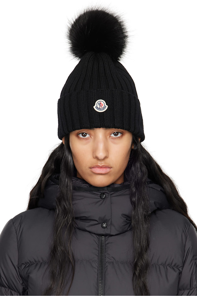 

Бомбер с помпоном Moncler, черный