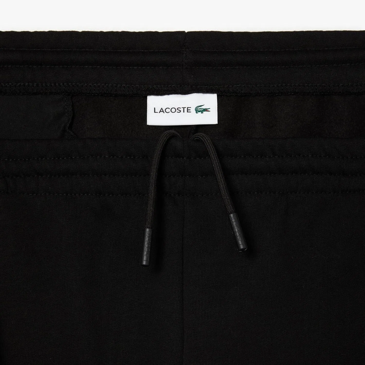 Шорты Lacoste мужские из органического хлопка с флисовой подкладкой, черный — фото 2